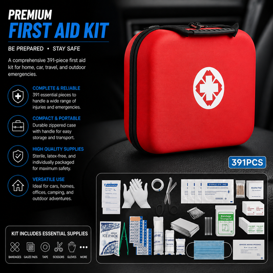 391 Piece Complete First Aid Kit