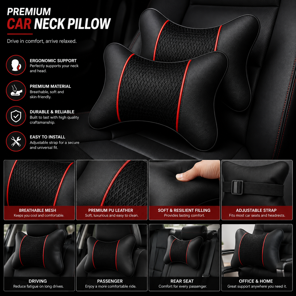 Dashgleam™ Comfort Headrest