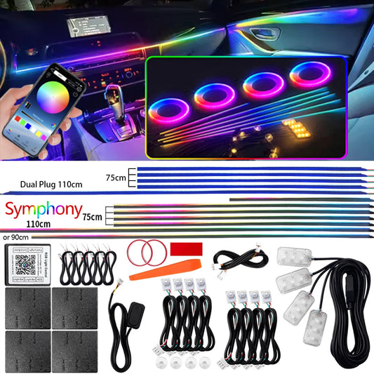 Dashgleam™ - Premium Acrylic LED Symphony Kit